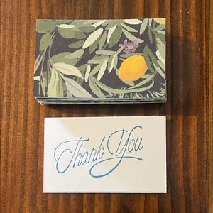 25 Handmade Floral Thank You Cards